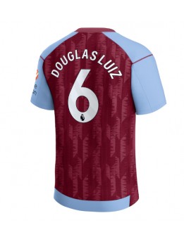 Billige Aston Villa Douglas Luiz #6 Hjemmedrakt 2023-24 Kortermet